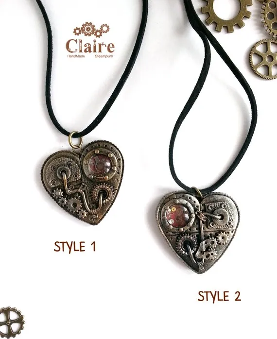 Steampunk Heart Pendant Steampunk Heart Necklace Steampunk Jewelry Mechanical Heart Jewelry Victorian Romantic Jewelry Love Necklace by JewelryClaire steampunk buy now online Steampunk Heart Pendant Steampunk Heart Necklace Steampunk Jewelry Mechanical Heart Jewelry Victorian Romantic Jewelry Love Necklace by JewelryClaire steampunk buy now online