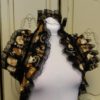 Steampunk ruffle wrap, shrug, goth, gothic, pocket watch, corset accessory by NightshadesClothing steampunk buy now online