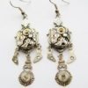 Steampunk Silvery Watch Movement & Shiny Dangles Earrings, Steampunk Earrings, Steampunk Jewellery, Vintage Watch Movement Earrings ERG102 by RavensSecretStash steampunk buy now online
