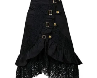 Women's Steampunk Clothing Party Club Wear Punk Gothic Retro Black S-XL Black Skirt steampunk buy now online
