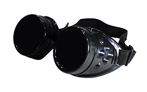 ASVP Shop® Steampunk Goggles Cyber Welding Goth Cosplay Vintage Goggles Rustic Rave Party Fancy Dress Costume steampunk buy now online