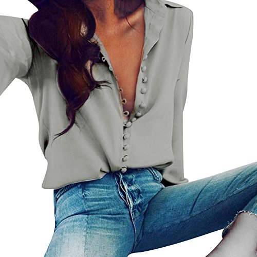 DAYSEVENTH Women Casual Solid Satin Steampunk Clothes Long Sleeves Button Blouse Office Ladies Business Lapel Shirt steampunk buy now online