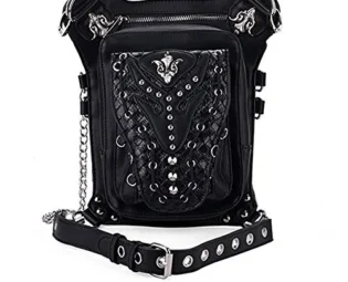 Steelmaster Steampunk Unisex PU Shouder Bag Gothic Leg Thigh Holster Bag for Hiking steampunk buy now online