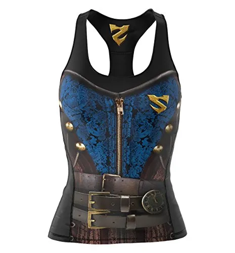Smmash Women’s Compression Fit Tank Top STEAMPUNK (L) steampunk buy now online