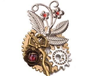 GRACEART Steampunk Gears Clock Hair pin (G) steampunk buy now online