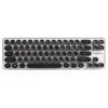 Mechanical Gaming Wired Keyboard with Kailh Blue Switches White Backlight Silver Plate and Black Steampunk Retro Vintage Typewriter Style keycaps 68 Keys Mini Keyboard steampunk buy now online Mechanical Gaming Wired Keyboard with Kailh Blue Switches White Backlight Silver Plate and Black Steampunk Retro Vintage Typewriter Style keycaps 68 Keys Mini Keyboard steampunk buy now online