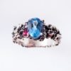 Blue Topaz Steampunk Engagement Ring by FernandoJewelry steampunk buy now online
