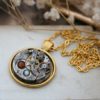 Gold Necklace For Men Steampunk Statement Necklace Golden Watch Necklace Steampunk Mens Jewelry Christmas Gifts for Rocker by EvaGiftedHands steampunk buy now online