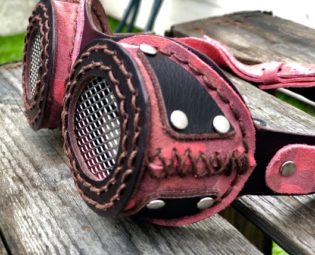 Pink Armyprint Steampunk Goggles for BurningmanFestival by ByAngelMerchandise steampunk buy now online