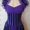 Purple Stripe Skirted Leotard, Opera Shrug, Costume, Custom Size by HarmonyThreads steampunk buy now online Purple Stripe Skirted Leotard, Opera Shrug, Costume, Custom Size by HarmonyThreads steampunk buy now online