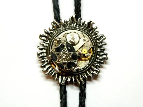 Solar Tortoise Steampunk Bolo Tie, unique birthday gift, steam punk silver jewelry mens fashion, clockwork, pendants, honeymoon surprise by EmilySteampunk steampunk buy now online Solar Tortoise Steampunk Bolo Tie, unique birthday gift, steam punk silver jewelry mens fashion, clockwork, pendants, honeymoon surprise by EmilySteampunk steampunk buy now online