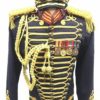 Steampunk 6 pcs Military Army Officers Gold Braiding Hussar Jacket Military Goggles hat with gold filigree in Chest size 44"/46"XL by SteamEraProduction steampunk buy now online