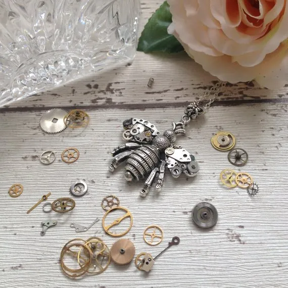 Steampunk bee pendant, bumble bee necklace, clockwork honey bee, insect jewelry, nature gift, upcycled jewelry, gift for her, gift for mum by AmeliaAliceJewellery steampunk buy now online Steampunk bee pendant, bumble bee necklace, clockwork honey bee, insect jewelry, nature gift, upcycled jewelry, gift for her, gift for mum by AmeliaAliceJewellery steampunk buy now online