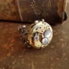 Steampunk Ring Statement Gold Adjustable Watch Movement Ring Antique Silver BOHO Steampunk Jewelry by steampunkjunq steampunk buy now online