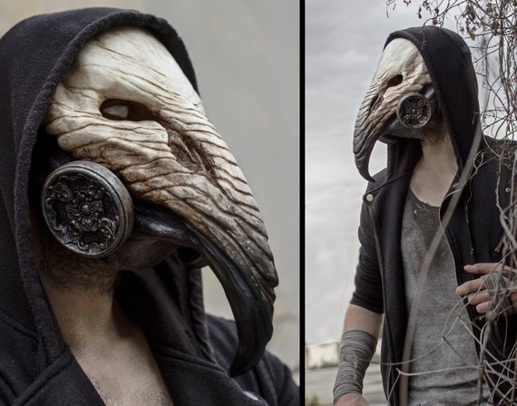 The Pestilence Doctor - Crow Mask by SanseverinoFrancesco steampunk buy now online