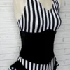 Vertical Stripe Cirque Leotard Bodysuit Aerial Costume, Custom Made by HarmonyThreads steampunk buy now online