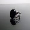 Victorian Black Onyx filigree silver ring - gothic goth steampunk elegance by LunarraStar steampunk buy now online