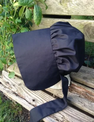 Victorian Bonnet Black, Stage Costume by JandeeDesigns steampunk buy now online