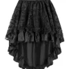 Burvogue Women's Asymmetrical High Low Steampunk Corset Skirt steampunk buy now online