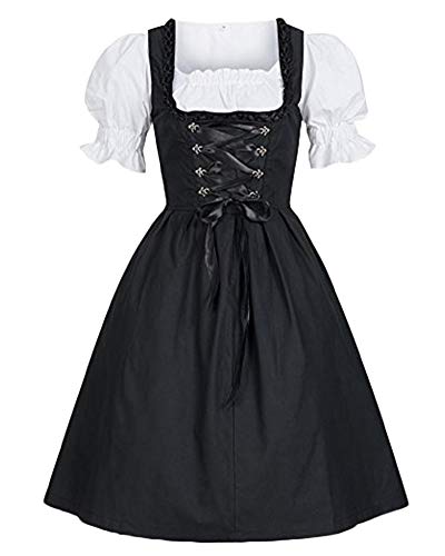 Womens Medieval Dress Costume Front Lacing Retro Cosplay Short Sleeve Outwear Tops Black 4XL steampunk buy now online