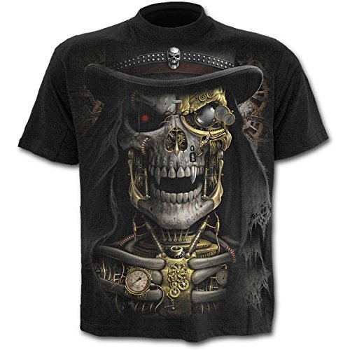 Spiral - Men - STEAM PUNK REAPER - T-Shirt Black - Small steampunk buy now online