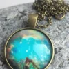 Steampunk Necklace Nebula starscape space design steampunk buy now online