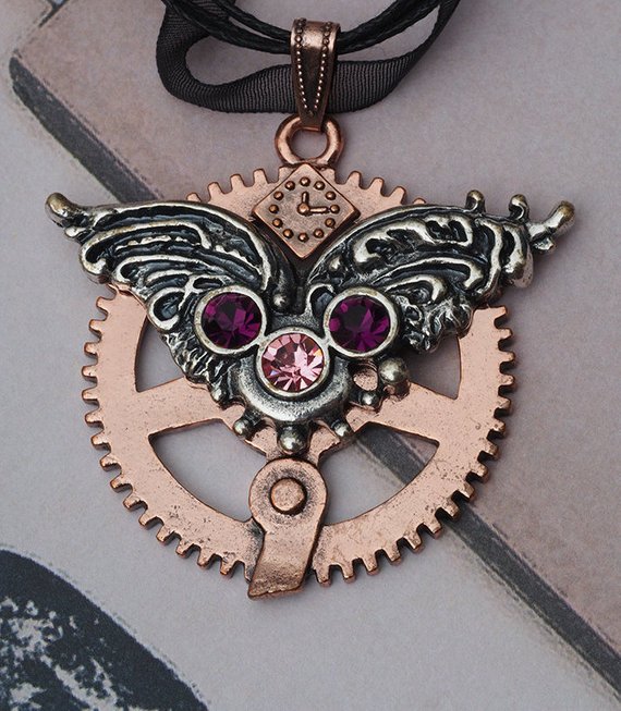 Angel Antique Gears Steampunk Necklace - Jewellery - Jewelry by Florajam steampunk buy now online