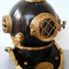 Black/Gold US Navy Mark V Deep Sea Vintage Divers Helmet Replica Antique 18" Diving Helmet Home Office Maritime Pirate Decorative Items by TheAntiqueTimes steampunk buy now online