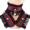red Kitten play collar and cuffs ddlg collar bdsm collar day bdsm bracelet kittenplay pastel gothic goth kawaii Pet play puppy Princess T8 by FashionForWomen steampunk buy now online