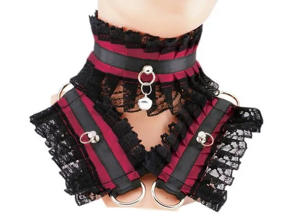 red Kitten play collar and cuffs ddlg collar bdsm collar day bdsm bracelet kittenplay pastel gothic goth kawaii Pet play puppy Princess T8 by FashionForWomen steampunk buy now online red Kitten play collar and cuffs ddlg collar bdsm collar day bdsm bracelet kittenplay pastel gothic goth kawaii Pet play puppy Princess T8 by FashionForWomen steampunk buy now online