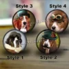 Steampunk dog,handmade cabochons,glass cabochons,round cabochons,illustration cabochons,Digital cabochons,Dome cab cabochons by gemstones2u steampunk buy now online