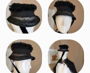 Victorian mourning hat by PetrasCostumes steampunk buy now online