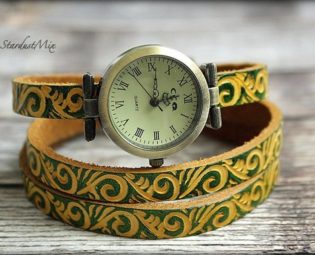 Watches for women,Womens watch,leather watch strap, boho watch,minimalist jewelry,gift for her,gift for women,steampunk watch,festival watch by StardustMix steampunk buy now online