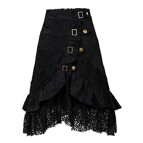 Women's Steampunk Clothing Party Club Wear Punk Gothic Retro Black S-XL Black Skirt steampunk buy now online