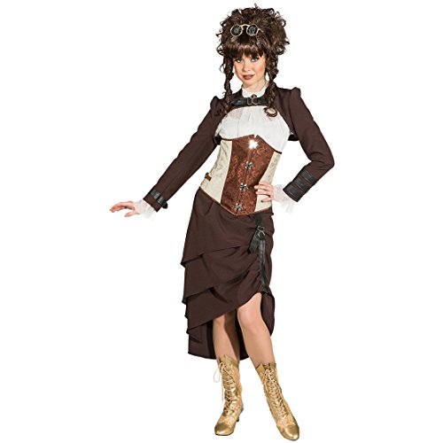Amakando Layers Skirt - UK 8 (XS) | Steampunk Skirt | Victorian Fancy Dress Accessory | Ruffled Vintage Skirt steampunk buy now online