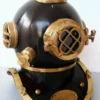 Antique | Reproduced Black/Gold US Navy Mark V Deep Sea Divers Helmet 18" Diving Helmet Home Office Maritime Pirate Decorative Items by TheAntiqueTimes steampunk buy now online Antique | Reproduced Black/Gold US Navy Mark V Deep Sea Divers Helmet 18" Diving Helmet Home Office Maritime Pirate Decorative Items by TheAntiqueTimes steampunk buy now online