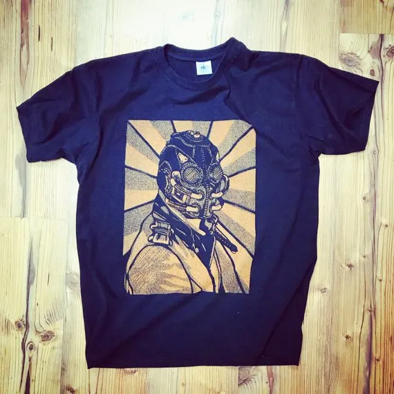 Dieselpunk T shirt - handmade stencil t shirt by DieselpunkRo steampunk buy now online