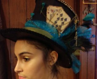 Mad hatter full size top hat, Victorian style mad hatter top hat by Girlsjustwannahavfun steampunk buy now online