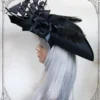 Ship Tricorn ( steampunk, black, hat , Pirate ) by BlackUnicornShop steampunk buy now online Ship Tricorn ( steampunk, black, hat , Pirate ) by BlackUnicornShop steampunk buy now online