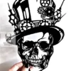 Steampunk Skull Paper Cutting Template, Personal Use, Vinyl Template, Wildchild Designs, Victorian Template, Top Hat, Steam Punk Template by WildchildDesigns77 steampunk buy now online