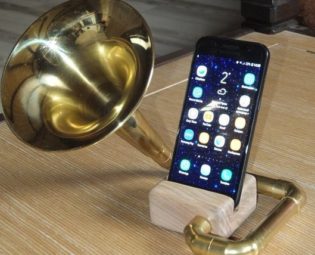 Acoustic Speaker, iPhone Speaker for 5/6/7/8/X, Horn Speaker, Passive Speaker, Portable Speaker, Music Player, Steampunk Speaker, Speaker by VremiaInteriors steampunk buy now online