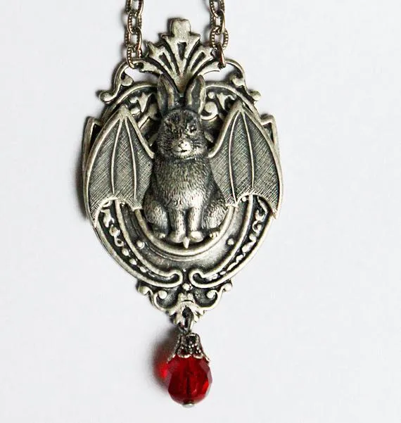 Cute vampire bunny pendant by pinkabsinthe steampunk buy now online