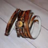 Steampunk jewelry - Womens watches - Brown leather watch - Steampunk wrist watch by FamilySkinersStyle steampunk buy now online