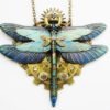 Steampunk Triple Dragonfly Necklace, Steampunk Necklace, Steampunk Dragonfly, Dragonfly Necklace, Steampunk Dragonflies Gears Jewellery PN97 by RavensSecretStash steampunk buy now online
