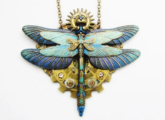 Steampunk Triple Dragonfly Necklace, Steampunk Necklace, Steampunk Dragonfly, Dragonfly Necklace, Steampunk Dragonflies Gears Jewellery PN97 by RavensSecretStash steampunk buy now online Steampunk Triple Dragonfly Necklace, Steampunk Necklace, Steampunk Dragonfly, Dragonfly Necklace, Steampunk Dragonflies Gears Jewellery PN97 by RavensSecretStash steampunk buy now online