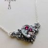 Victorian steampunk necklace "Splendor" Ruby Red - jewelry-steampunk - steampunk necklace - personalized jewelry - Christmas gift by SteamretroFrance steampunk buy now online
