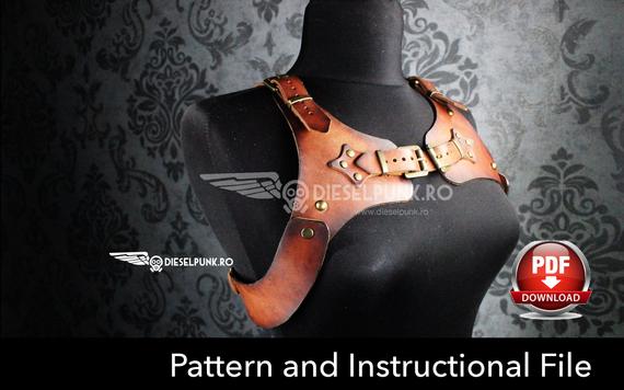 Harness Pattern - Cosplay DIY - Pdf Download by DieselpunkRo steampunk buy now online
