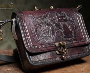 Leather bag Owl & Cat by lederatelierberlin steampunk buy now online