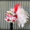 Mini Top Hat, Tea Hat, Kentucky Derby hat, Red Rose Tea Cup hat, Mad Hatter Hat, Steampunk Tea Hat, Alice in Wonderland, Mad Tea Party, by ChikiBird steampunk buy now online