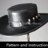Plague Doctor Hat PATTERN - DIY Hat - Pdf Download by DieselpunkRo steampunk buy now online